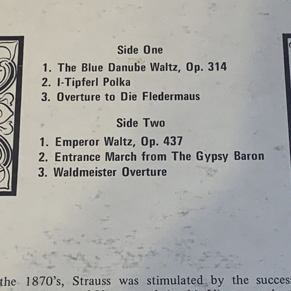 A Strauss Concert (Vinyl, 1963) Vanguard Everyman Classics SRV 268 VG+ LP Record - Picture 8 of 11